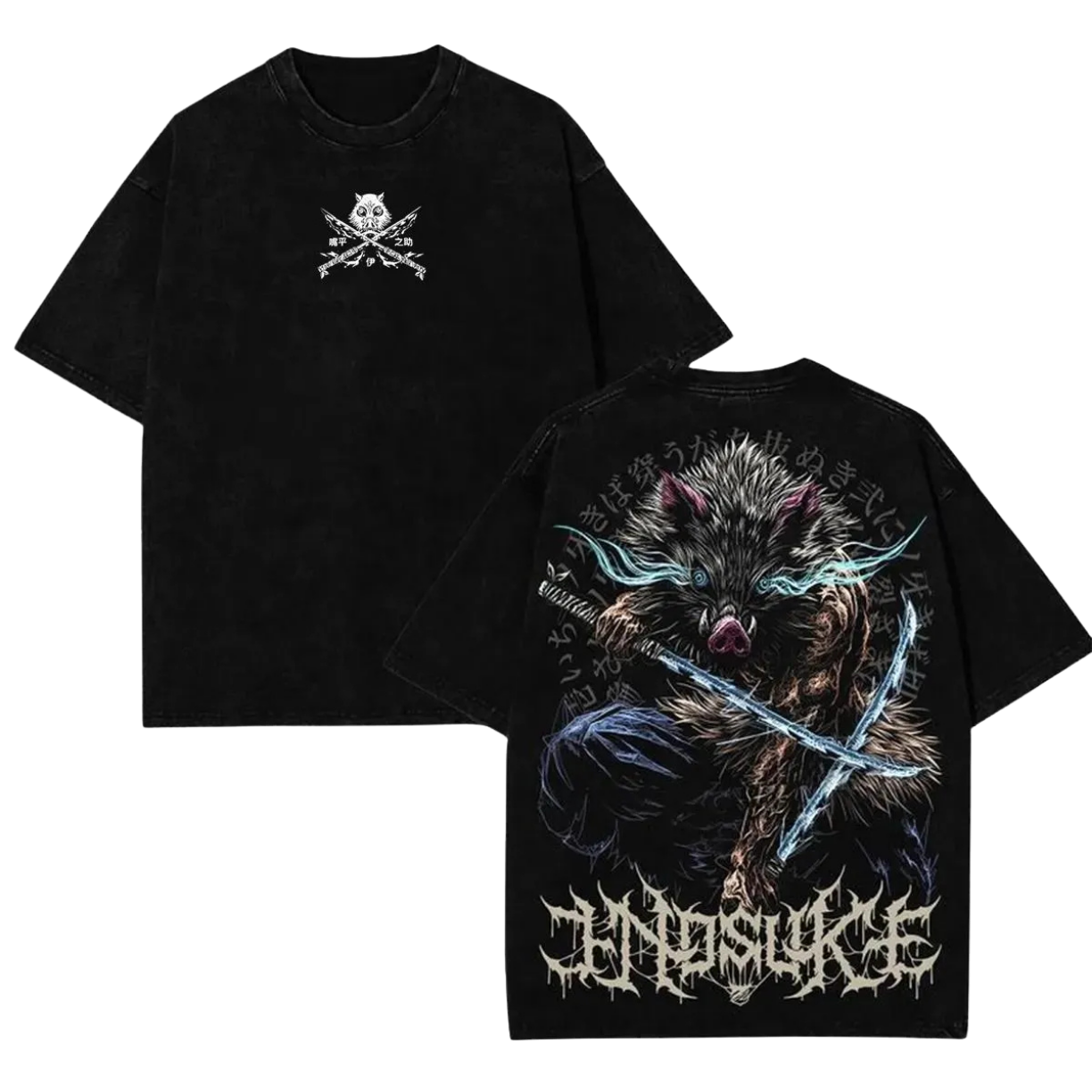 T-SHIRT OVERSIZE INOSUKE | DEMON SLAYER-thumbmail-1