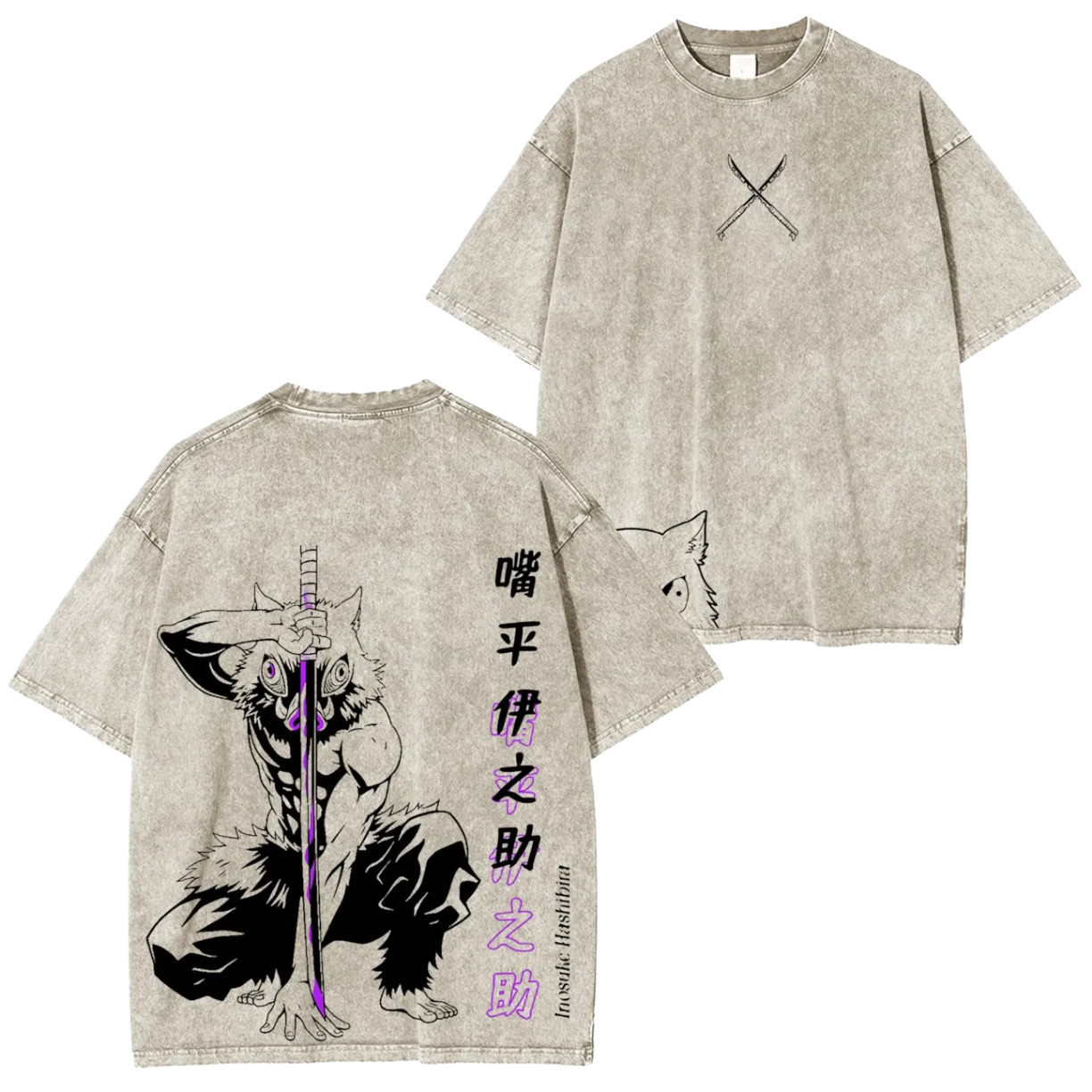 T-SHIRT OVERSIZE INOSUKE LIMITED | DEMON SLAYER-thumbmail-1
