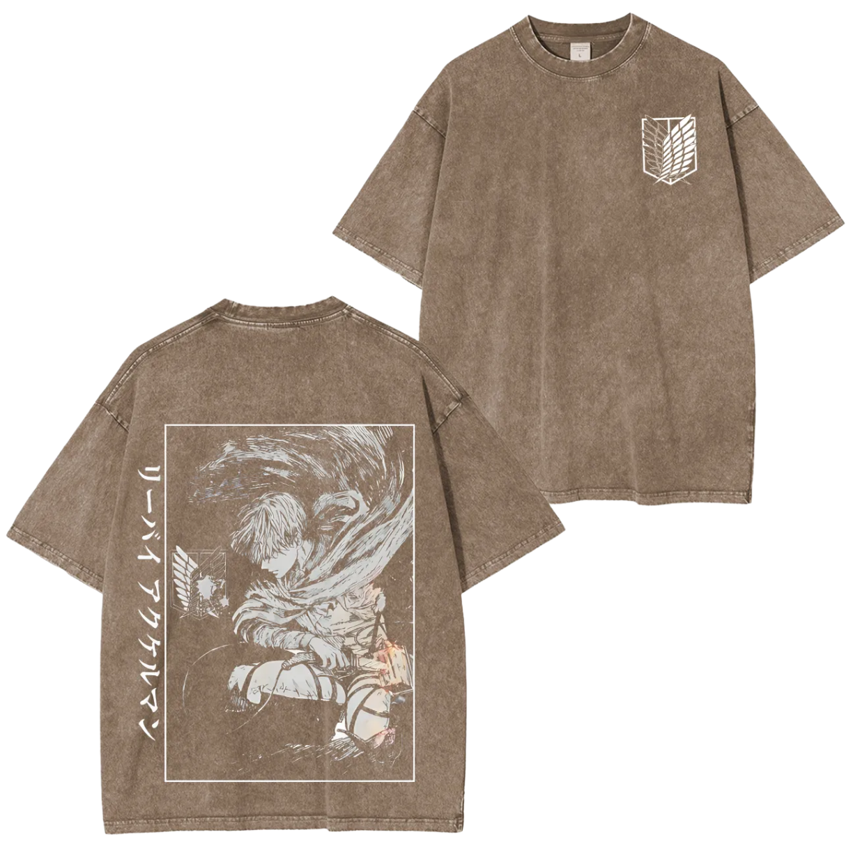 T-SHIRT OVERSIZE LEVI ACKERMAN | ATTAQUE DES TITANS