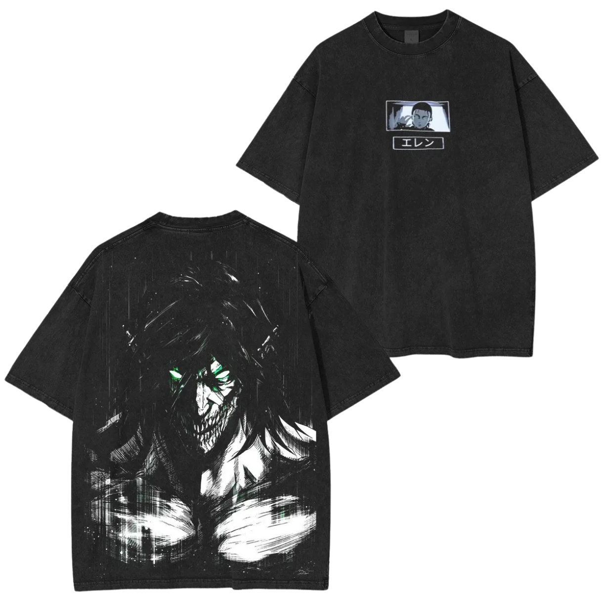 T-SHIRT OVERSIZE HEAVY EREN | ATTAQUE DES TITANS