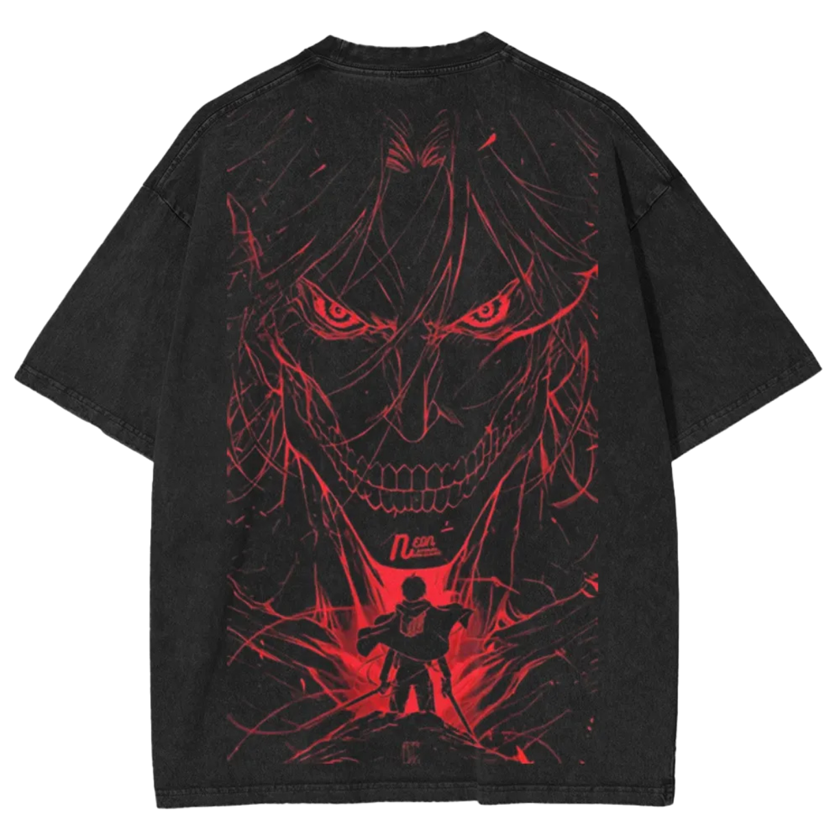 T-SHIRT OVERSIZE EREN  | ATTAQUE DES TITANS-thumbmail-3