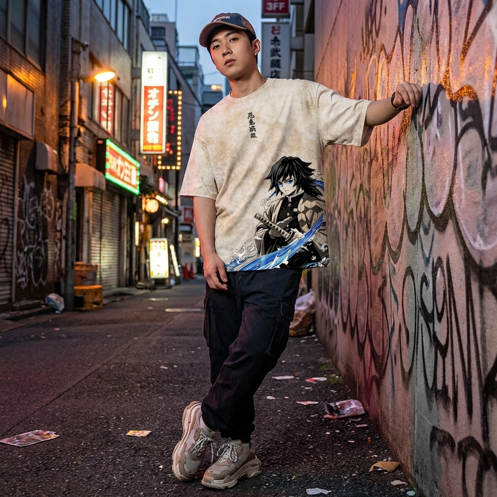 T-SHIRT OVERSIZE TOMIOKA GIYUU | DEMON SLAYER