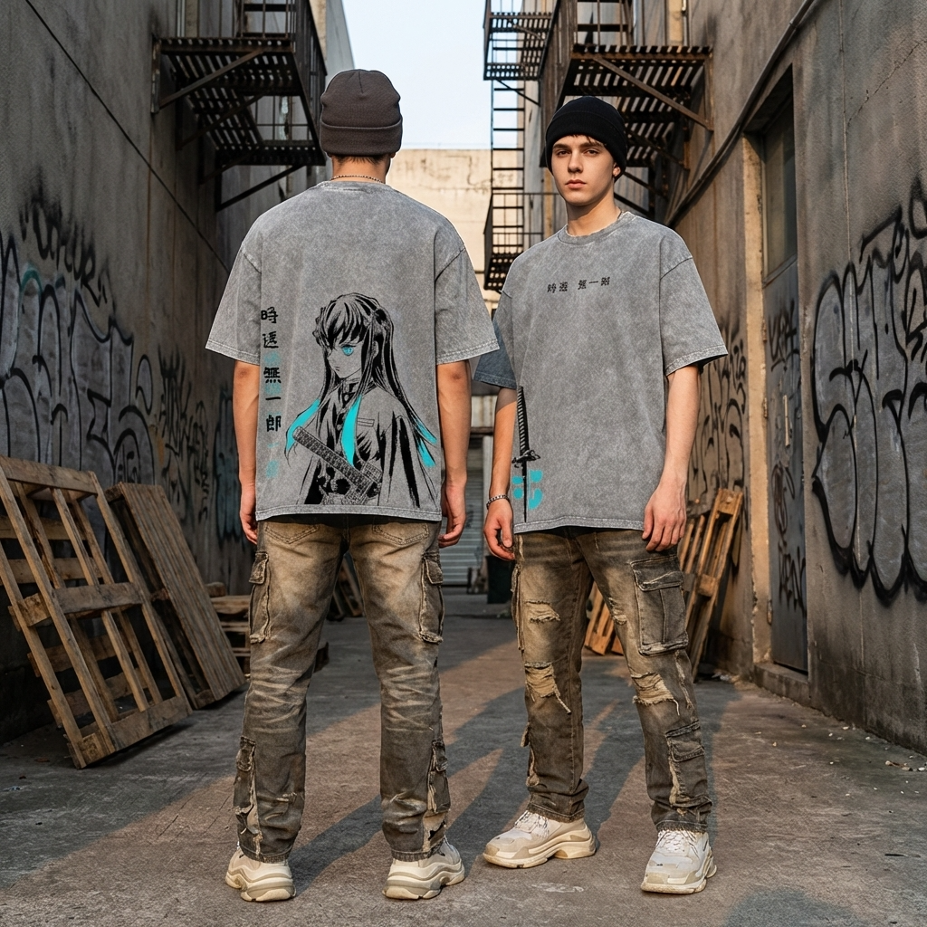 T-SHIRT OVERSIZE TOKITO MUICHIRO | DEMON SLAYER