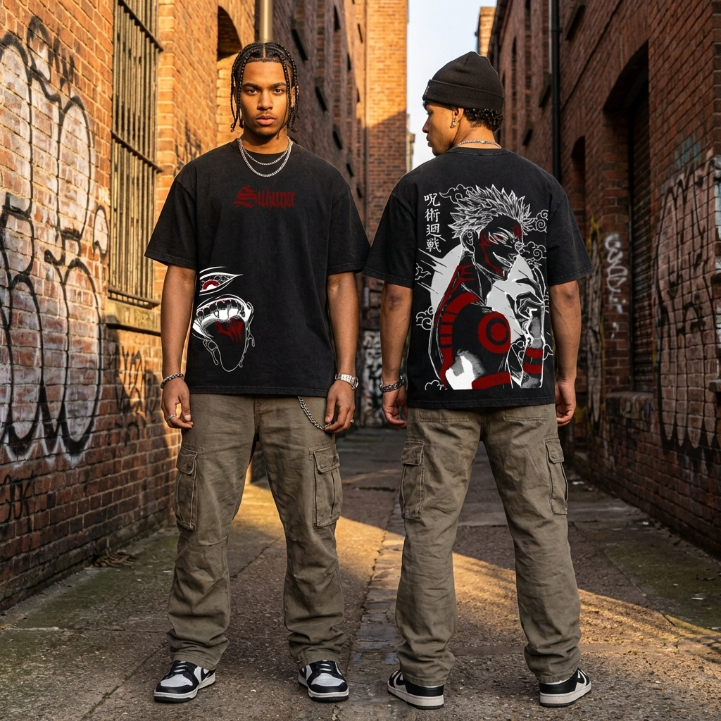T-SHIRT OVERSIZE SUKUNA | JUJUTSU KAISEN