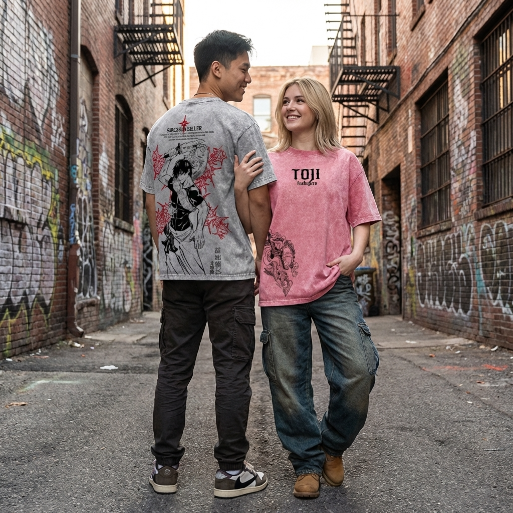T-SHIRT OVERSIZE TOJI FUSHI GURO | JUJUTSU KAISEN