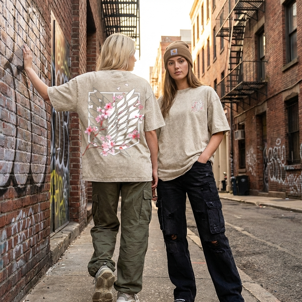 T-SHIRT OVERSIZE WINGS OF FREEDOM | ATTAQUE DES TITANS