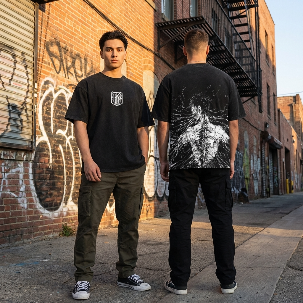 T-SHIRT OVERSIZE HEAVY EREN | ATTAQUE DES TITANS
