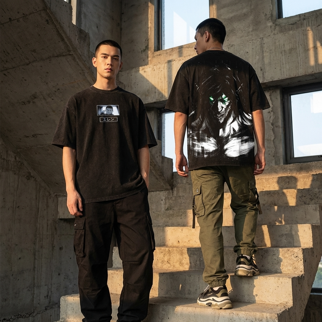 T-SHIRT OVERSIZE HEAVY EREN | ATTAQUE DES TITANS
